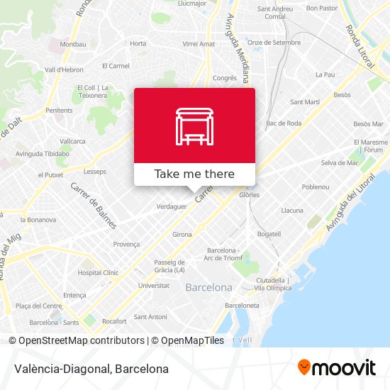 mapa València-Diagonal