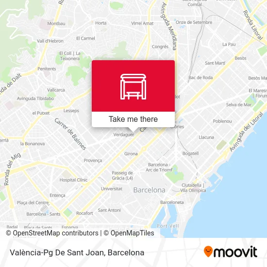 València-Pg De Sant Joan map