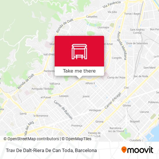 Trav De Dalt-Riera De Can Toda map