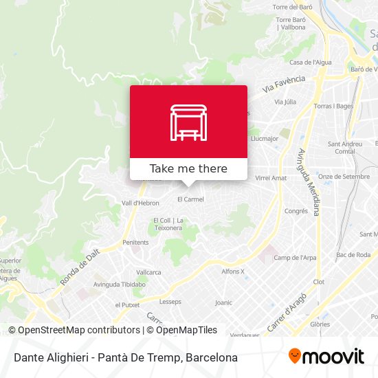 Dante Alighieri - Pantà De Tremp map