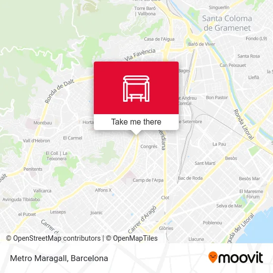 Metro Maragall map