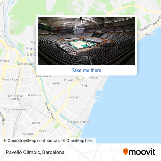 Pavelló Olímpic map