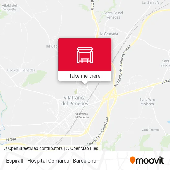 Espirall - Hospital Comarcal map