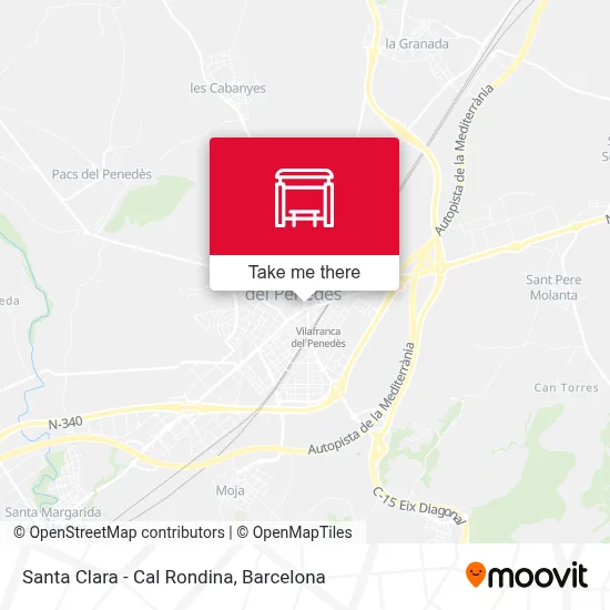 Santa Clara - Cal Rondina map