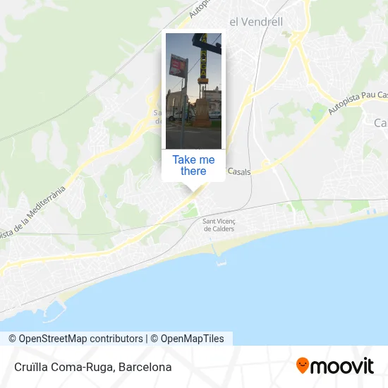 Cruïlla Coma-Ruga map