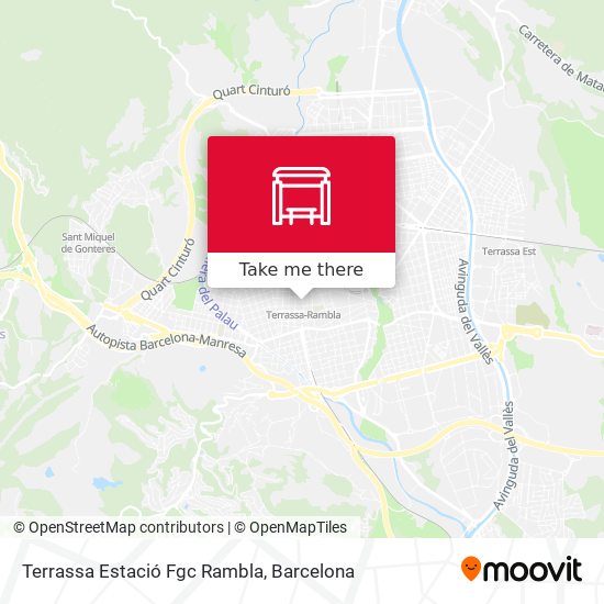 mapa Terrassa Estació Fgc Rambla