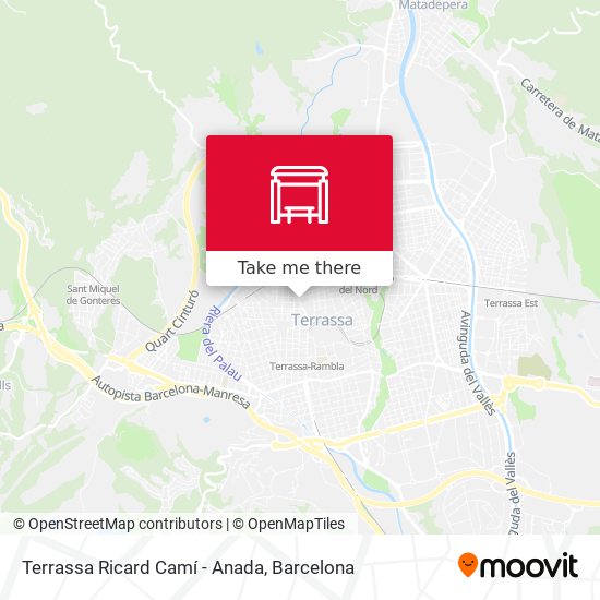 Terrassa Ricard Camí - Anada map