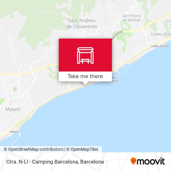 Ctra. N-Ll - Camping Barcelona map
