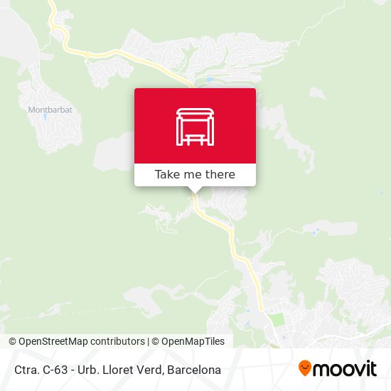 Ctra. C-63 - Urb. Lloret Verd map