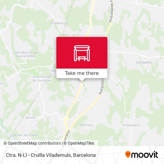 Ctra. N-Ll - Cruïlla Vilademuls map