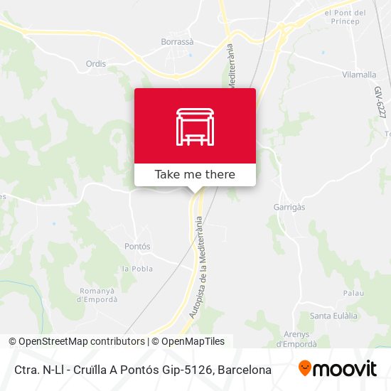Ctra. N-Ll - Cruïlla A Pontós Gip-5126 map