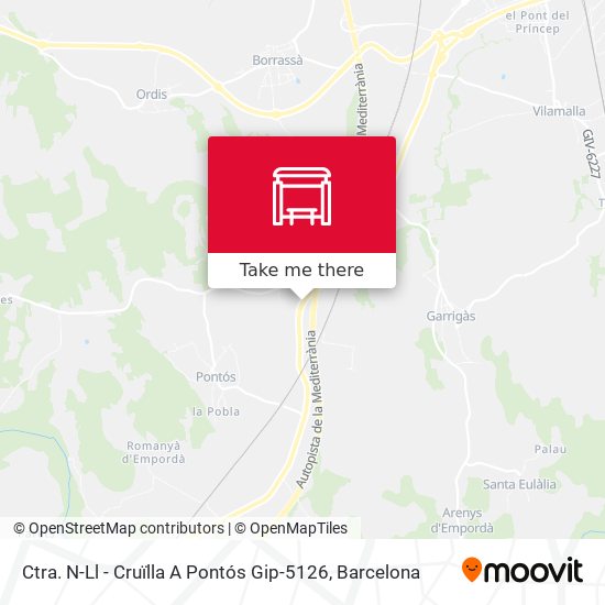 Ctra. N-Ll - Cruïlla A Pontós Gip-5126 map