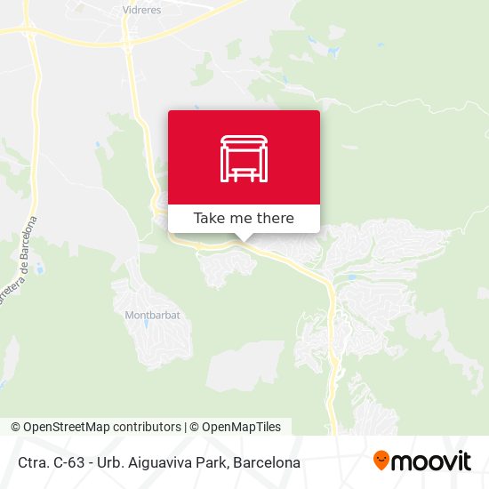 Ctra. C-63 - Urb. Aiguaviva Park map