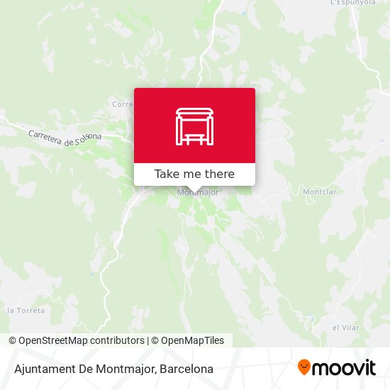 Ajuntament De Montmajor map