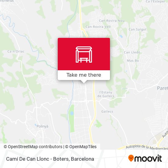Camí De Can Llonc - Boters map