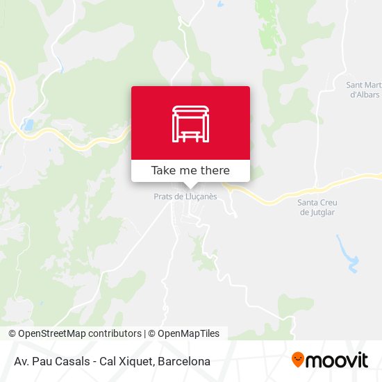 Av. Pau Casals - Cal Xiquet map
