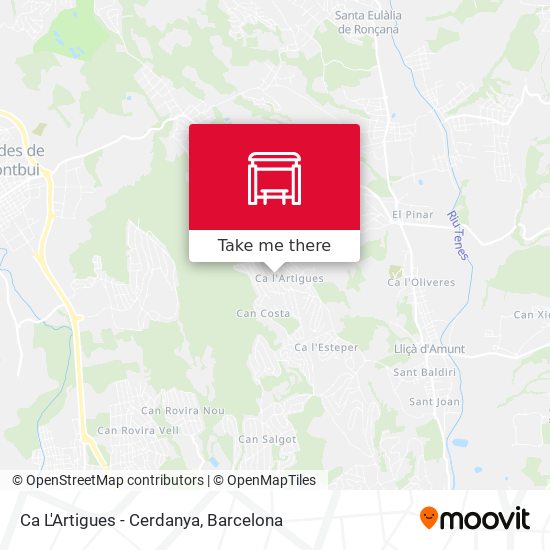 Ca L'Artigues - Cerdanya map