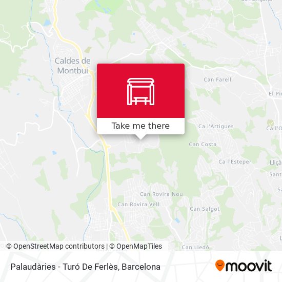 Palaudàries - Turó De Ferlès map