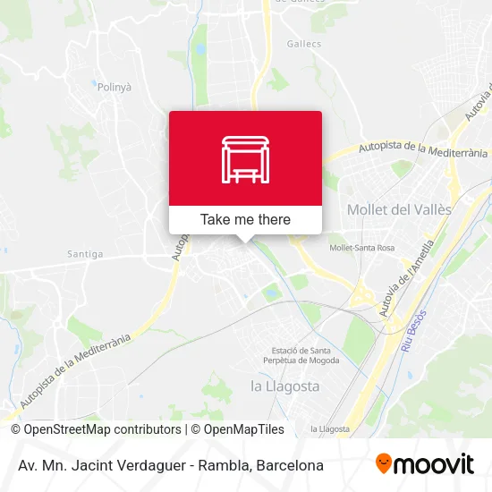 Av. Mn. Jacint Verdaguer - Rambla map