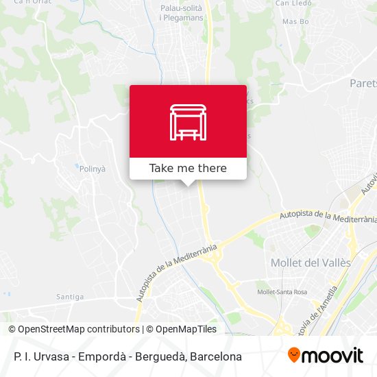 P. I. Urvasa - Empordà - Berguedà map