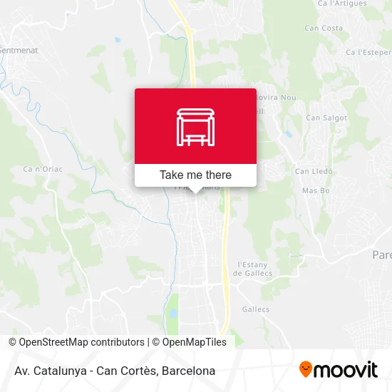 Av. Catalunya - Can Cortès map