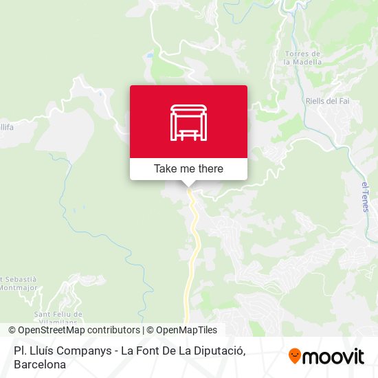 Pl. Lluís Companys - La Font De La Diputació map