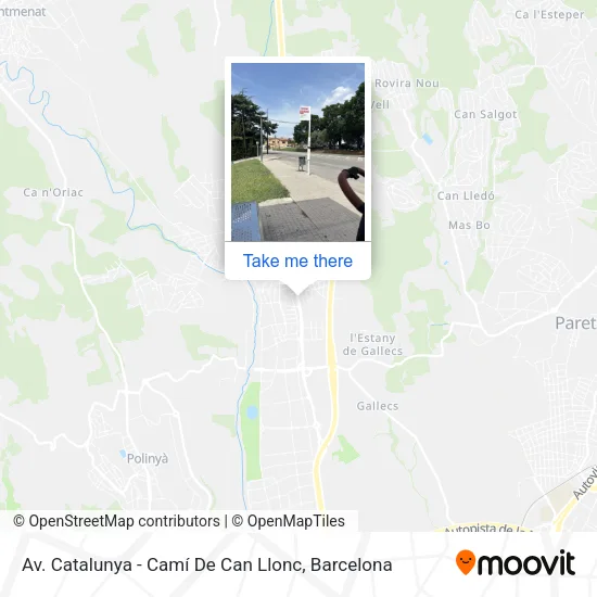 Av. Catalunya - Camí De Can Llonc map