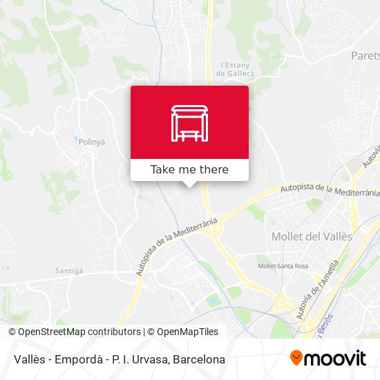 Vallès - Empordà - P. I. Urvasa map