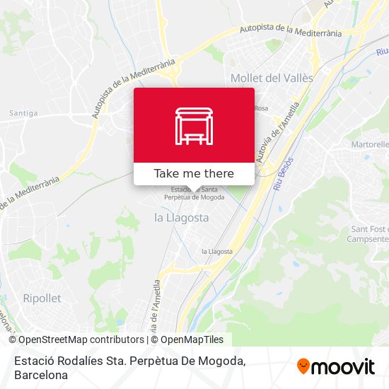 Estació Rodalíes Sta. Perpètua De Mogoda map