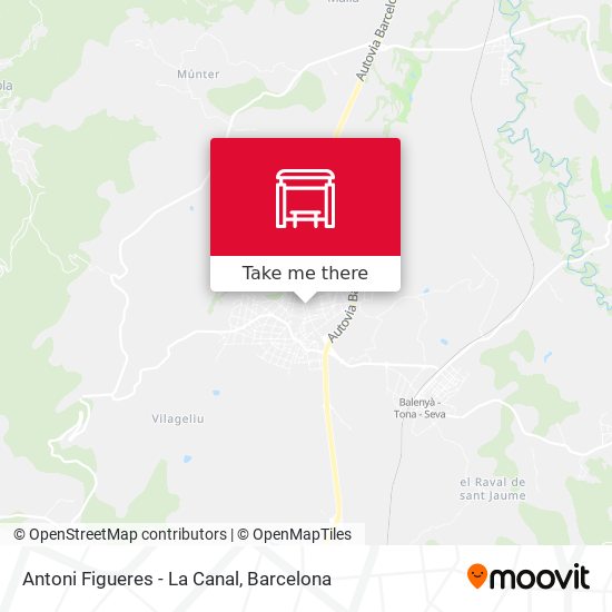 mapa Antoni Figueres - La Canal