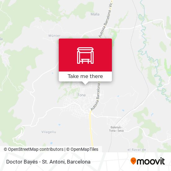 Doctor Bayés - St. Antoni map