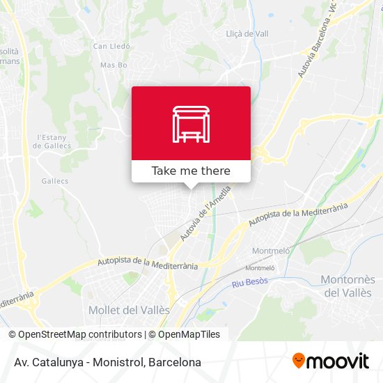 Av. Catalunya - Monistrol map