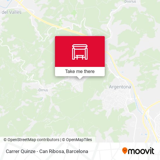 Carrer Quinze - Can Ribosa map