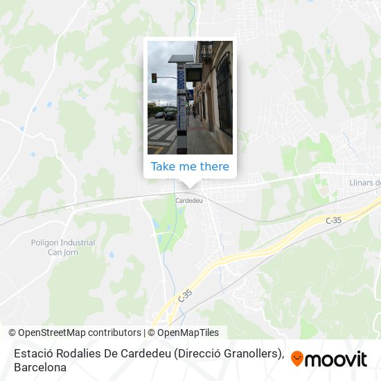 Estació Rodalies De Cardedeu (Direcció Granollers) map