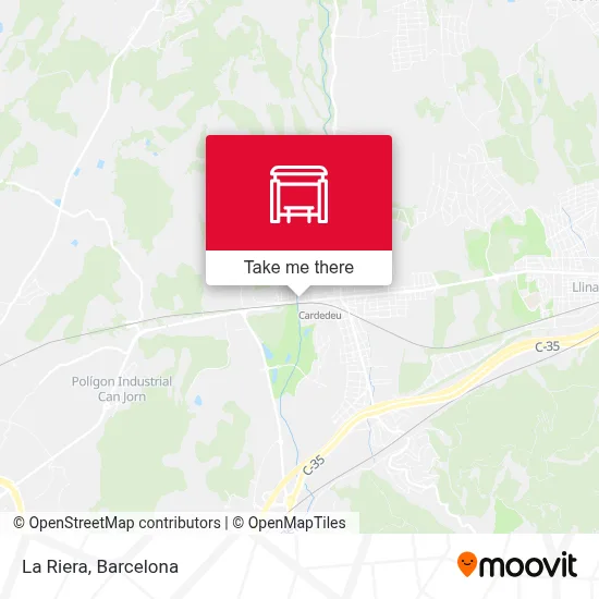 La Riera map