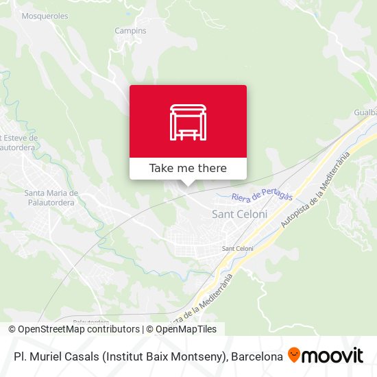 Pl. Muriel Casals (Institut Baix Montseny) map