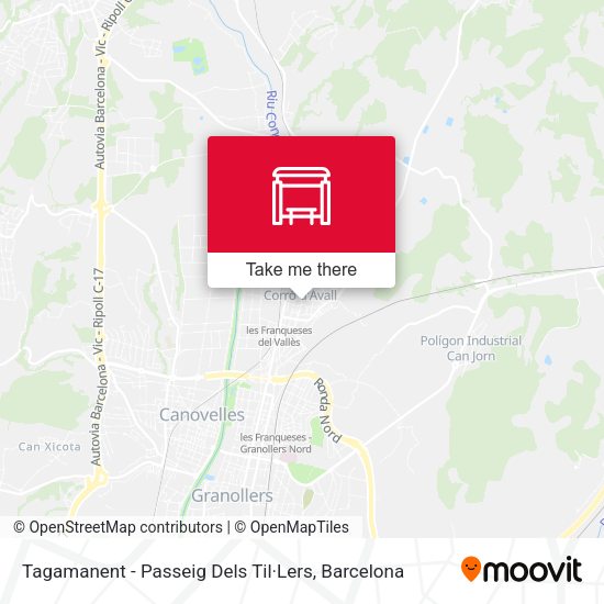 Tagamanent - Passeig Dels Til·Lers map
