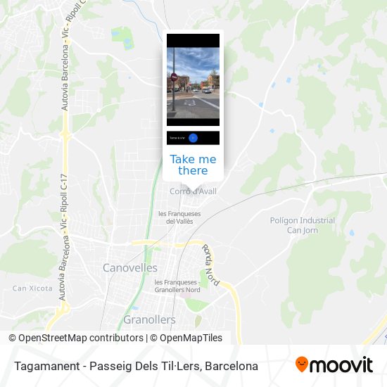 Tagamanent - Passeig Dels Til·Lers map
