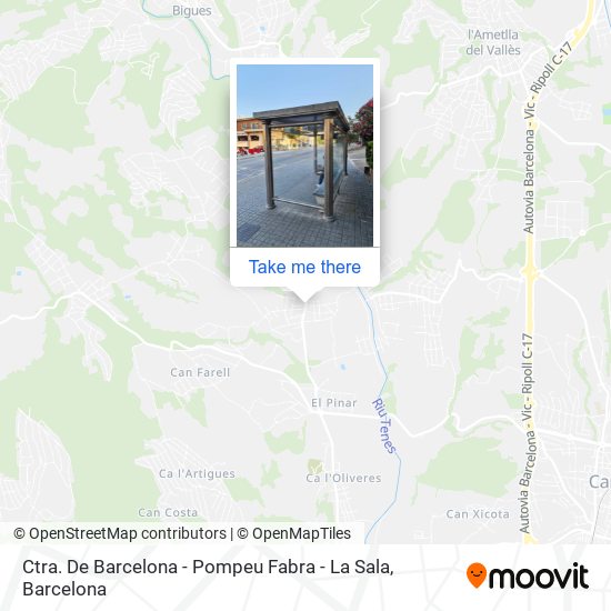 Ctra. De Barcelona - Pompeu Fabra - La Sala map