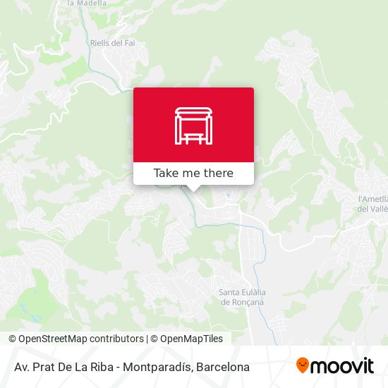 Av. Prat De La Riba - Montparadís map