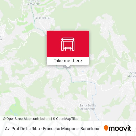 Av. Prat De La Riba - Francesc Maspons map