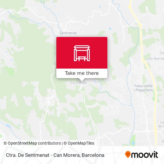 Ctra. De Sentmenat - Can Morera map