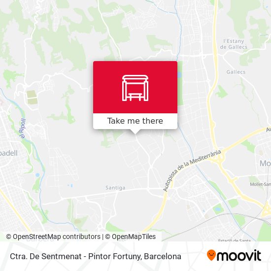 Ctra. De Sentmenat - Pintor Fortuny map