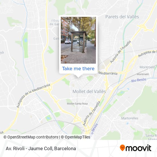 Av. Rívoli - Jaume Coll map