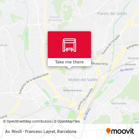 Av. Rívoli - Francesc Layret map