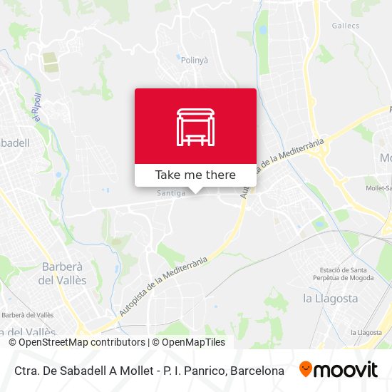 Ctra. De Sabadell A Mollet - P. I. Panrico map
