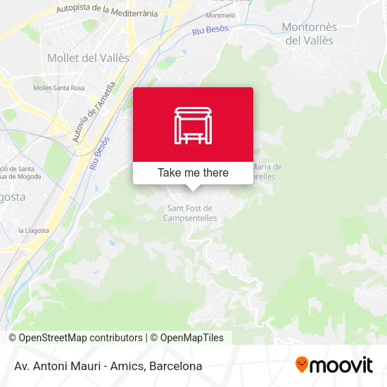 Av. Antoni Mauri - Amics map