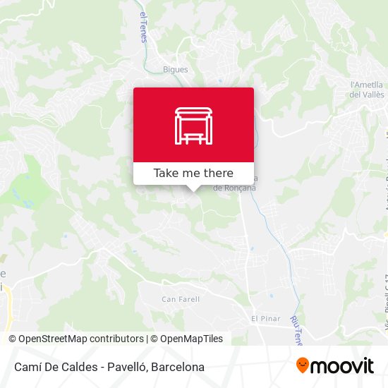 Camí De Caldes - Pavelló map