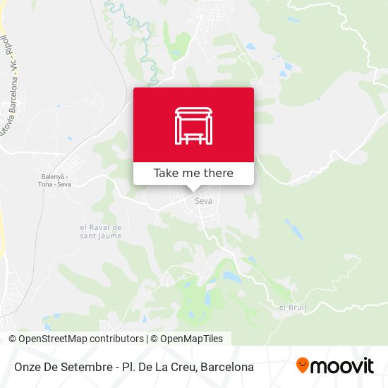 Onze De Setembre - Pl. De La Creu map