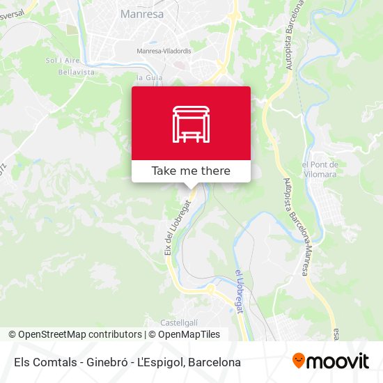 Els Comtals - Ginebró - L'Espigol map